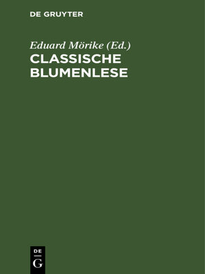 cover image of Classische Blumenlese